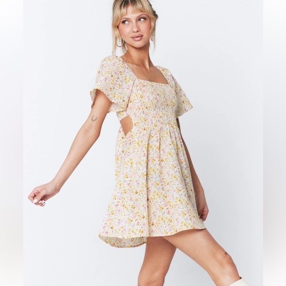 Princess Polly Floral Mini Dress Size 4 NEW - Picture 1 of 6